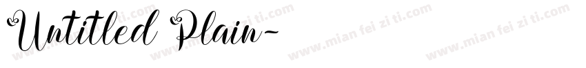 Untitled Plain字体转换